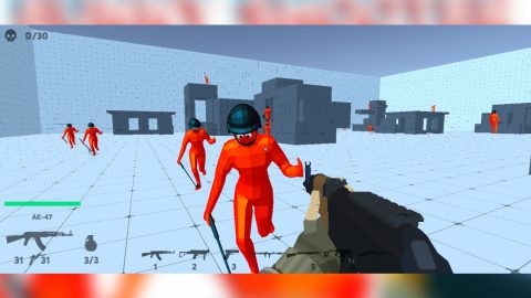 Online igra Funny Shooter - Destroy all enemies 3D strelska igra - igrena.net