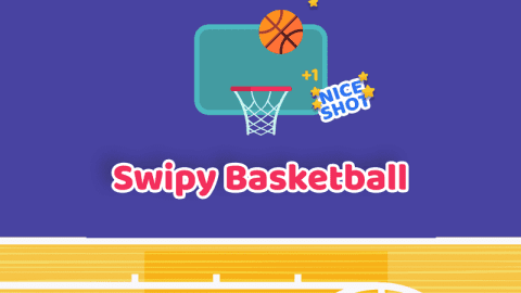 Online igra Swipy Basketball je super priložnostna športna igrica