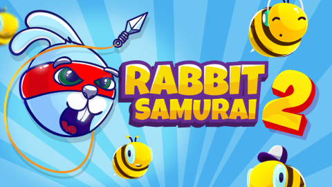 Online igra Rabbit Samurai 2, spretnostna igra