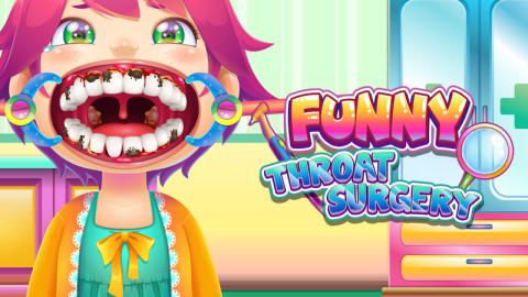 Funny Throat Surgery, je brezplačna otroška igra na igrena.net