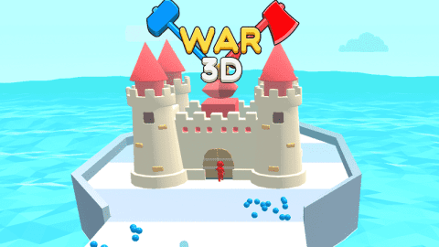 Online igrica Castel War 3D, strateška igra za enega igralca