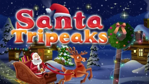 Santa Tripeaks je online igra s kartami za božič